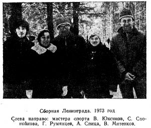 Сборная Ленинграда по радиоориентиоованию. 1973 год